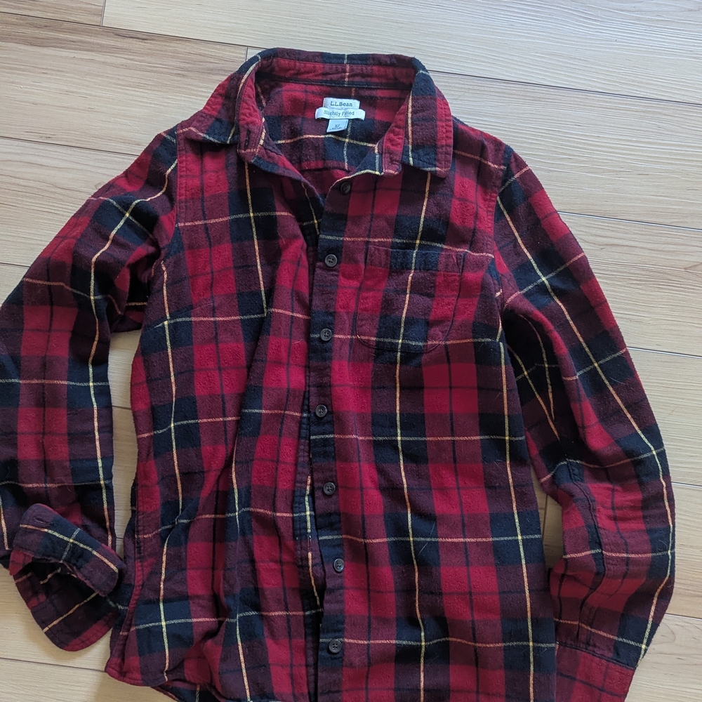 L.L. Bean Women's Plaid Button Down